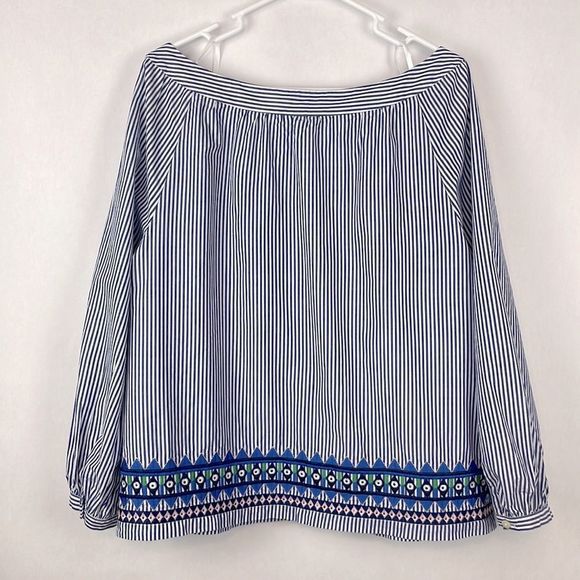 Vineyard Vines Blue and White Striped Blouse - Picture 7 of 11
